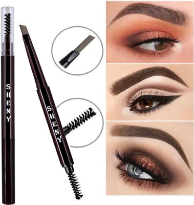Sheny Eye Brow Pencil 2 in 1 Dual Function Brow Filling Pencil ( brown ) pack of - 1(BROWN)