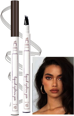 Emijun 4- Way Tip Sweat-Proof Eyeliner Pen Natural Eye Liner Makeup(BLACK)