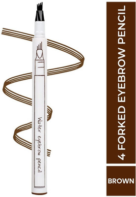 GULGLOW99 4 Tip Microblading Eyebrow Pen Long-Lasting Soft Brown Pencil(BROWN)