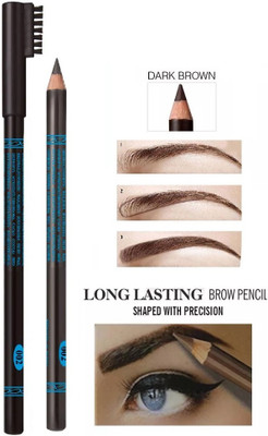 Aylily Ultra Smooth Long Lasting Automatic Eyebrow Pencil & Brush(BROWN)