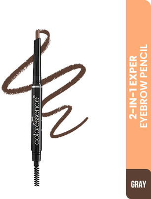 COLORESSENCE Expert EyeBrow 2-in-1 Brow Filling with Shaping Brush|Waterproof 3(Grey)