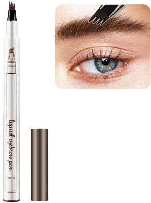 WOONGMI Microblading Waterproof Brow Pen with Micro-Fork Tip(Gray)