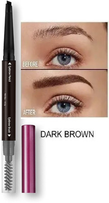 AEPRUY 2 In 1 Long Lasting Smudge proof Eyebrow Pencil and eyebrow Brush(BROWN)
