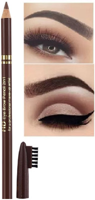 JANOST HD Eye Brow Artist Long Lasting Automatic Eyebrow Pencil & Brush Brown(Brown)