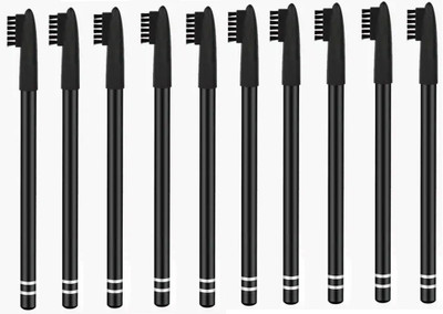 BLUEMERMAID SMUDGE PROOF SMOOTH FINISH BLACK EYEBROW PENCIL FOR REAL EYEBROW LOOK(BLACK)