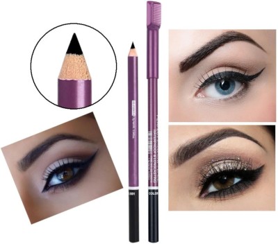 MYEONG perfect matte finish bold look eyebrow pencil(Black)