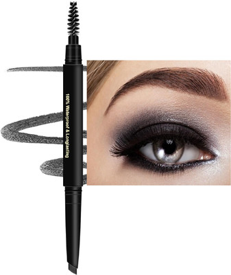 MYEONG Brown Perfect Eyebrow Enhancer Eyebrow Pencil & Brush(Jet Black)