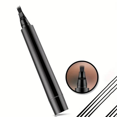 GULGLOW99 Waterproof- Microblading Eyebrow Pencil with a Micro-Fork Tip Applicator 1 g(BLACK)
