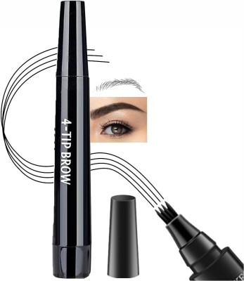 WOONGMI Eyebrow Pen With A 4 Micro-Fork Tip(BLACK)