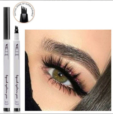 THTC Waterproof 4 Points Microblading Eyebrow Pencil(Black)