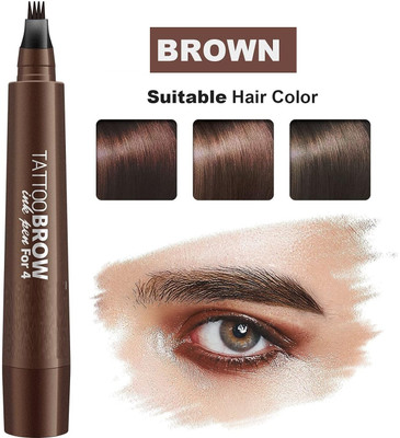AFARAXIA TINT MY 4-TIP BROW Liquid Eyebrow Pencil Waterproof--1(Brown)