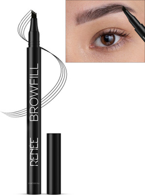 Renee Browfill One Swipe Micro Precision Eyebrow Pen Color, Waterproof & Smudge-proof(Black)