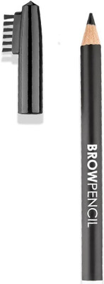 Wonholli Matte Eyebrow Pencil With Brush Water Resistant Tip Eyebrow Pencil(BLACK)