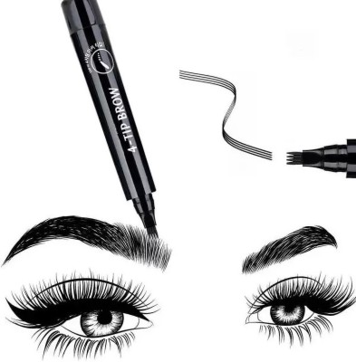 Sheny eyebrow pen natural black | eyebrow contouring pen waterproof(BLACK)