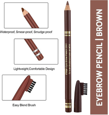 Amaryllis eyebrow Pencil With Brush Brown|(Brown)