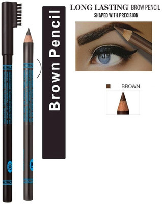 Amaryllis Waterproof Eyebrow Pencil with Brush Smudge proof Eyebrow(DARK BROWN)