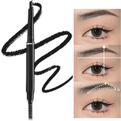 Arcanuy Double Headed Eyebrow Pencil Extremely Fine Waterproof(black)