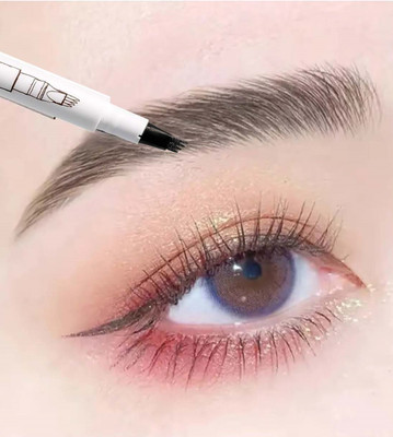 MYEONG 4 Tip Brow Pen | Brow Pencil | Eyebrow Pencil Waterproof Grey Pencil 1 g(Grey)