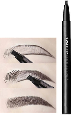 ADJD 3 WAY PEN FINE SKETCH LIQUID EYEBROW PEN(BLACK)