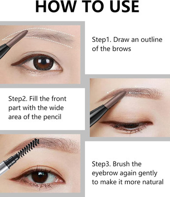 SHENYCOLORS Eye Brow Artist Long Lasting Automatic Eyebrow Pencil & Brush Pack Of 1(brown)