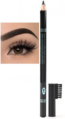 NADJA Matte Waterproof Eyebrow Pencil with Brush Black(BLACK)