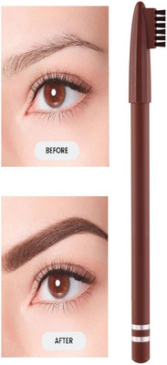 YAWI 2 in 1 Dual Function Waterproof Precision Eyebrow Pencil Dark Brown(Brown)
