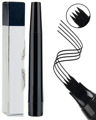GULGLOW99 Black Eyebrow Pencil Eyebrow Pen - Waterproof Microblading Eyebrow Pen(BLACK)
