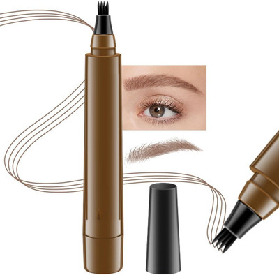 GULGLOW99 Brown Eyebrow Pencil, Waterproof Microblading Eyebrow Pen(Brown)