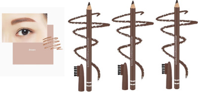 BLUEMERMAID FULL COVERAGE LOOK BROWN EYE BROW PENCIL FOR PERFECT EYE LOOK(BROWN)