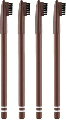 Yuency deep brown eyebrow pencil combo pack of 4 | black eyebrow pencil(DEEP BROWN)
