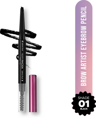 Hilary Rhoda Brow Artist Eyebrow Pencil | Dual-Ended Eyebrow Pencil | Highly Pigmented(Black)