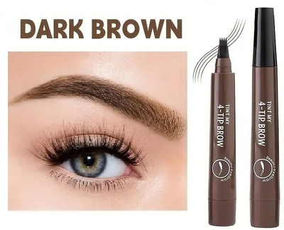 MYEONG Perfect Eyebrow Long-Lasting for All Skin Types,(Brown)