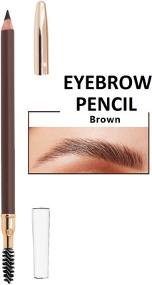 JANOST New Brush 2-in-1 Water-proof Sweat-proof Brow Pencil(Brown)