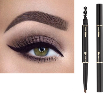 SHENYCOLORS Eye Brow Pencil 2 in 1 Dual Function Brow Filling Pencil with Shaping Brush `(brown)