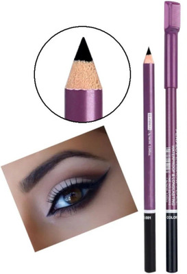 MYEONG matte finish bold eyebrow look black pencil(Black)