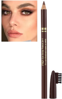 JANOST Magic Eye Brow Artist Long Lasting Automatic Eyebrow Pencil & Brush Brown(Brown)