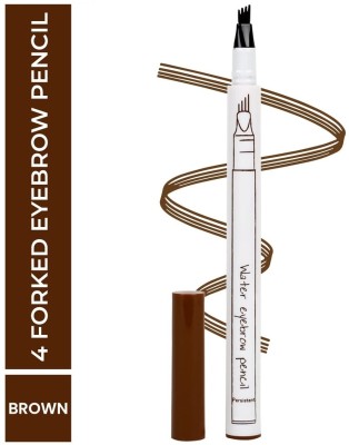 WOONGMI 4 Points Eyebrow Pen Long Lasting Liquid Eyebrow(BROWN)