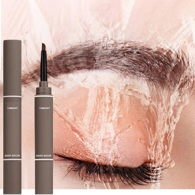 tanvi27 Multiuse Eyebrow Cream Pen with Brush Lasting, Smudge(BROWN)
