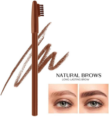 Luster Shine WATERPROOF MATTE EYEBROW PENCIL WITH BRUSH(BROWN)