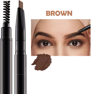 KA-KAIASHA QUALITY WATERPROOF EYEBROW PENCIL WITH EYEBROW BRUSH(BROWN)