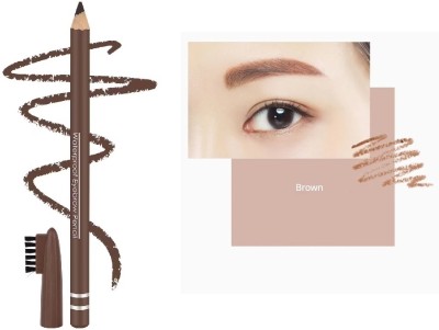 BLUEMERMAID MATTE FINISH LIGHT BROWN EYE BROW PENCIL WATER PROOF(BROWN)