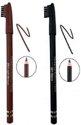 AMOSFIA Perfect Waterproof & Longlasting Eyebrow Pencil With Eyebrow Brush(MULTICOLOR)