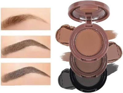 luzimaisa Eyebrow Powder Cake with Eyebrow Brush, Long Lasting WaterProof Kit 3.6 g(multicolor)