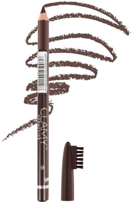Clamy Waterproof Eyebrow Pencil Precise Look Lasts Upto 12hr 1.5 g - (Brown)(Brown)