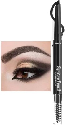 MYEONG 2-in-1 Eyebrow Ultra Defining Eyebrow Pencil(Black)