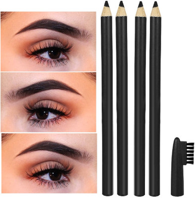 NADJA SMUDGE PROOF EYE BROW PENCIL SET OF 4 PENCIL(BLACK)