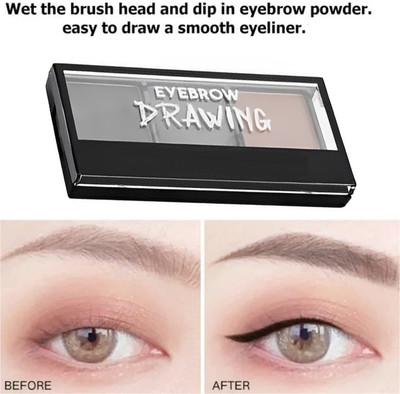 MYEONG New 3 in 1 Eyebrow palette 7.2 g(Multicolor)