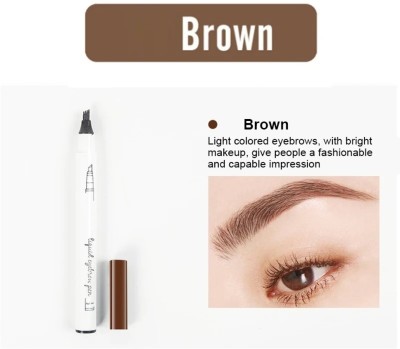 WOONGMI Tattoo Pen Liquid Eyebrow Pencil Waterproof Long Lasting Makeup(Brown)