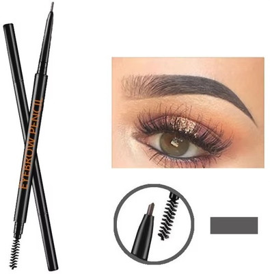 HUZURLU Fine EyEye Brow Styler eyebrow(BLACK)