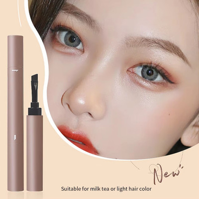 GULGLOW99 Smooth Long-lasting Natural Waterproof Sweatproof Non-fading Non-smudging(LIGHT BROWN)